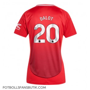 Manchester United Diogo Dalot #20 Replika Hemmatröja Damer 2024-25 Kortärmad